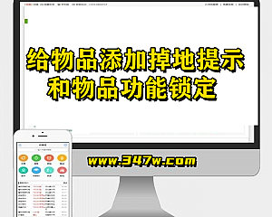传奇教程 传奇如何给物品添加掉地提醒和物品功能锁定(手机观看更流畅)