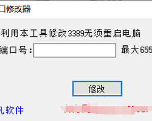 传奇工具  3389端口一键修改器无需重启服务器软件