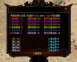 收费脚本 传奇GOM引擎捐献脚本完整带素材